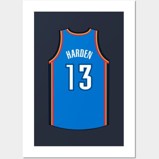 James Harden Oklahoma City Jersey Qiangy Posters and Art